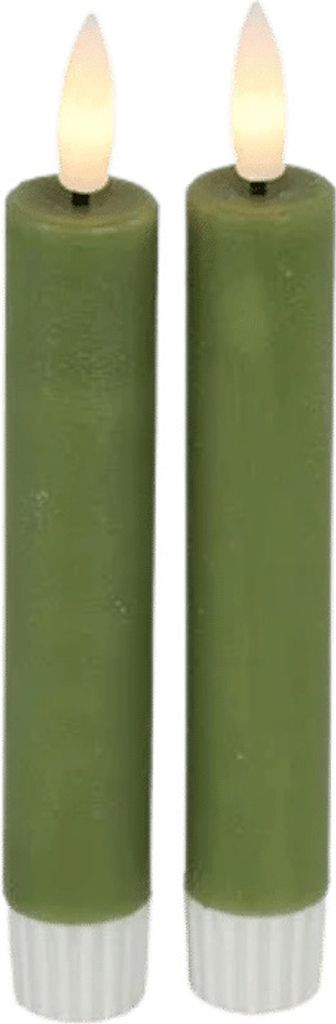 Cena rustica con LED verde 24 cm - 2 pezzi Immagine del prodotto 