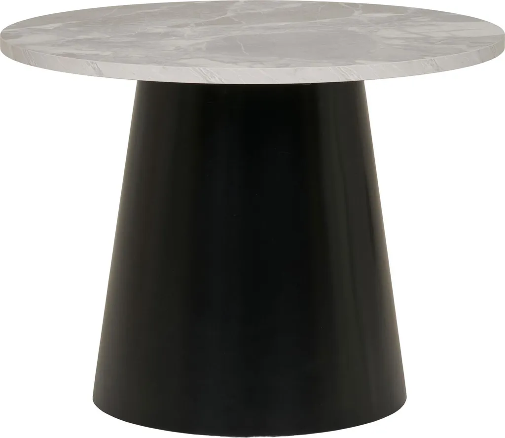 Table basse Brito Ø60cm marbre gris : chic, robuste et facile à monter - 4