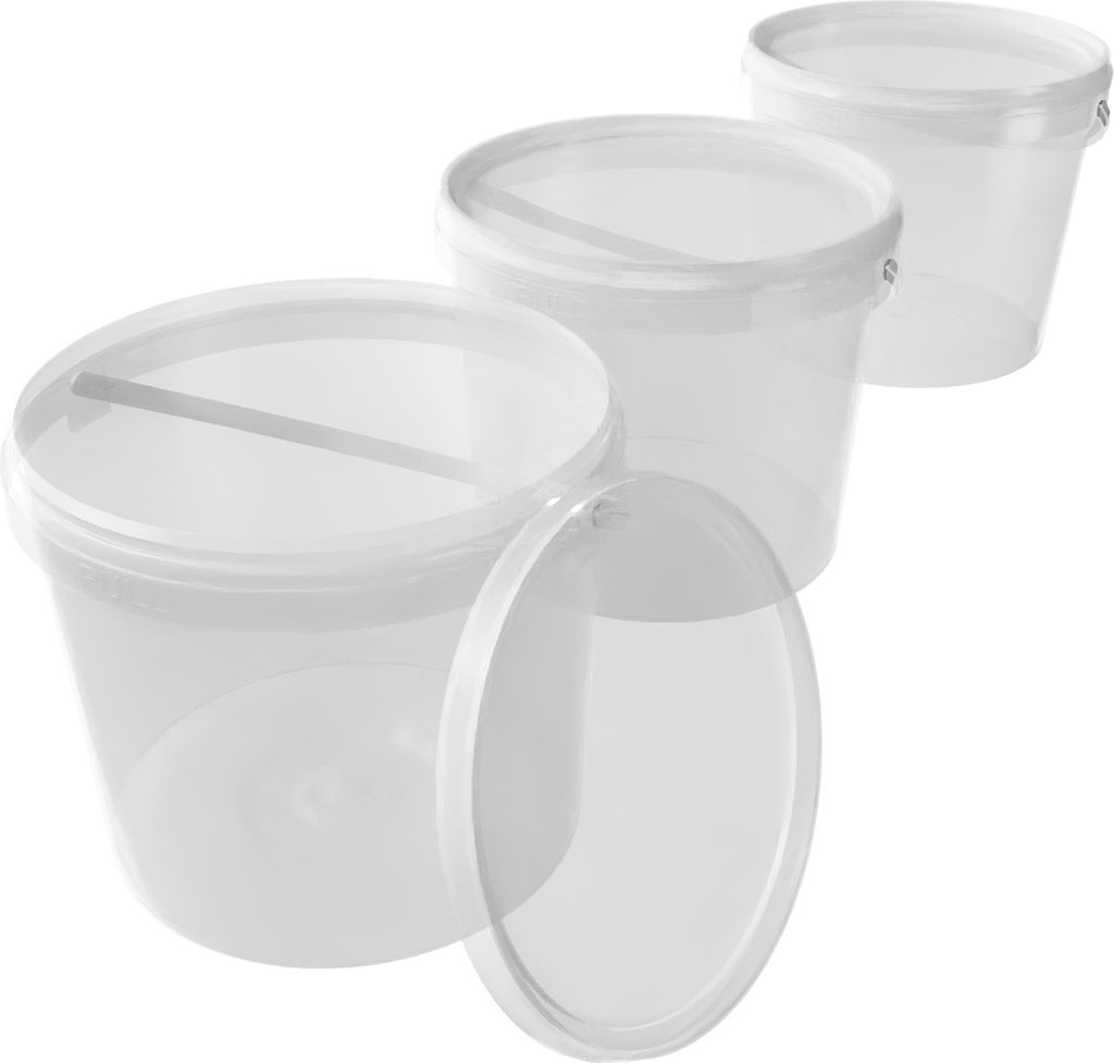 Kunststoffeimer mit Deckel | rund 5L | PP | Produktbild 