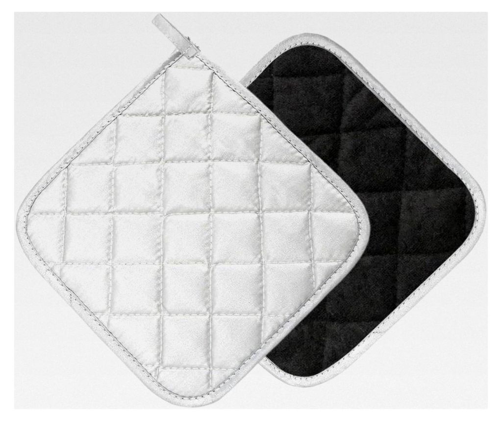 2 Stück Topflappen aus Baumwolle, hitzebeständig, waschbar, Set für Küche und Backen