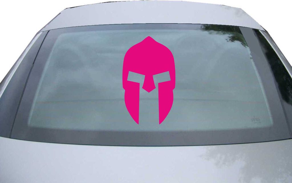 Indigos UG - Aufkleber Heckscheibe & Motorklappe DE2122 - pink - 600x360 mm - Spartaner - Auto Scheiben Fenster Heckklappe Tuning Racing JDM - Die cut