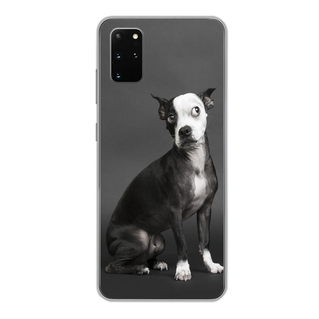 MuchoWow Handyhülle Schutzhülle Hülle für Samsung Galaxy S20 Plus Hund - Spot - Porträt Silikon Softcase Handy Hülle