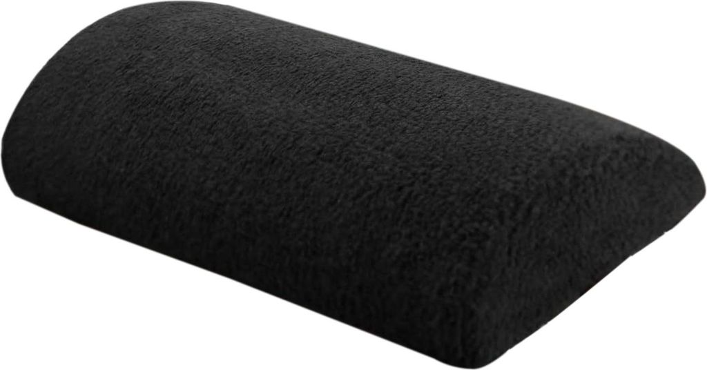Fußkissen für Liegestühle, Memory Foam, Beinstützenkissen, halbe Rolle, Sherpa-Fußstützenkissen mit elastischen Riemen für Bett, Stuhl, Sofa