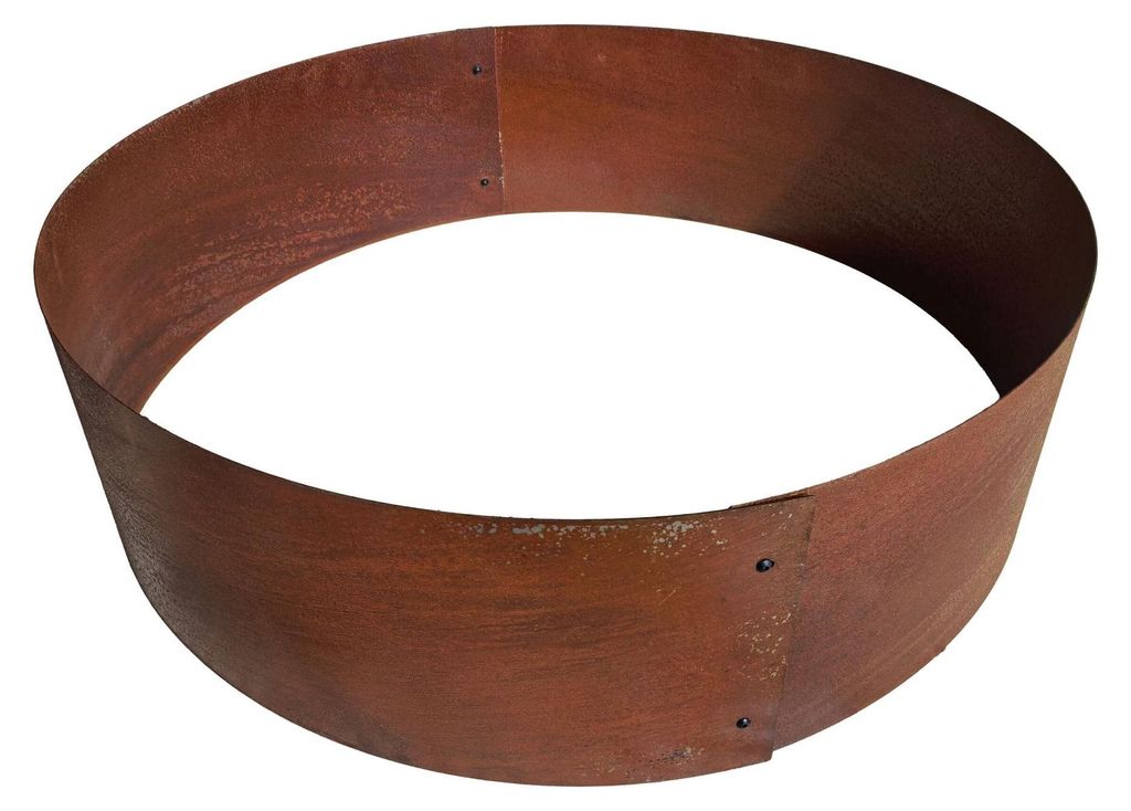 Baumring aus Cortenstahl, Rostoptik, 20 x 70 cm