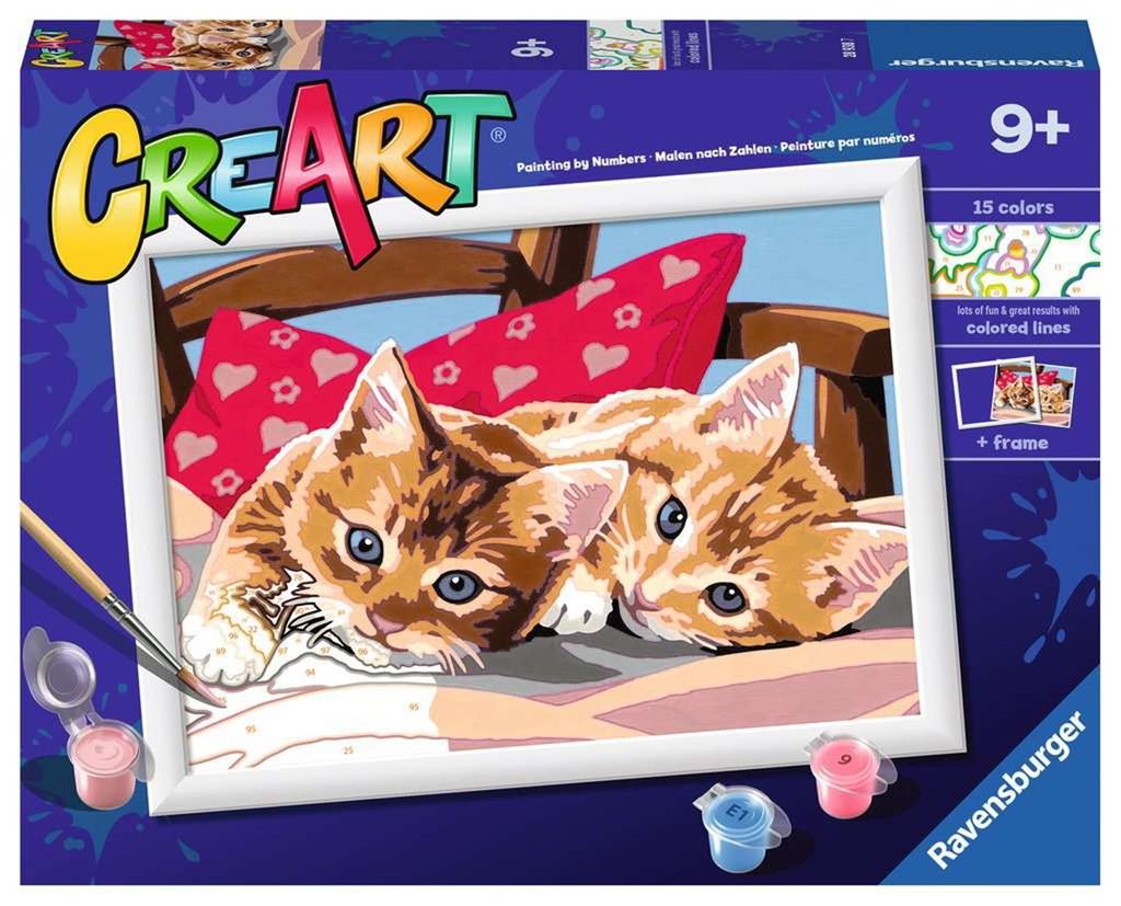 Ravensburger CreArt Zwei Kuschelkatzen