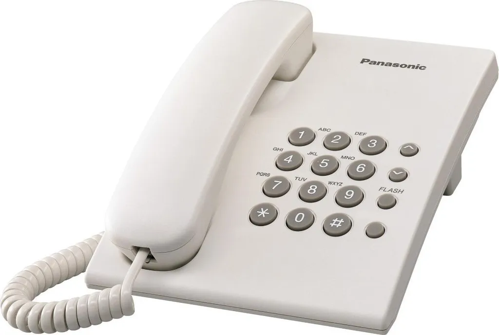 Panasonic KX-TS500PDW Telefono Fisso Bianco | Originale Panasonic - 5