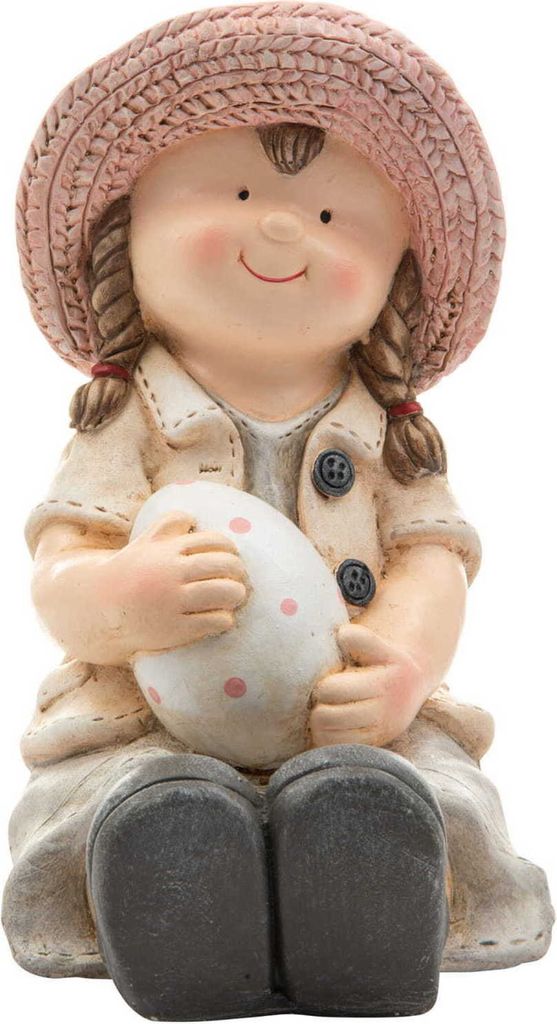 Dekorative Figur - Mädchen Tischdekoration Wohnaccessoires Gartendekoration Hausdekoration Frühlingsdekoration Frühlingsdeko 31 cm