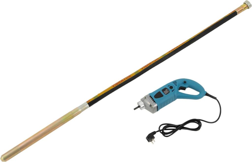 Betonrüttler, 1300 W, 4000 U/min, Vollkupfermotor, 220 V/50 Hz, 1,5 m Rüttelstab, schwarz
