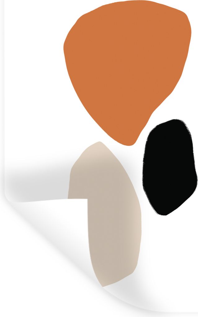 MuchoWow Wandtattoo Wandsticker Wandaufkleber Abstrakt - Minimalismus - Design 90x120 cm Selbstklebend und Repositionierbar - Faltenfrei