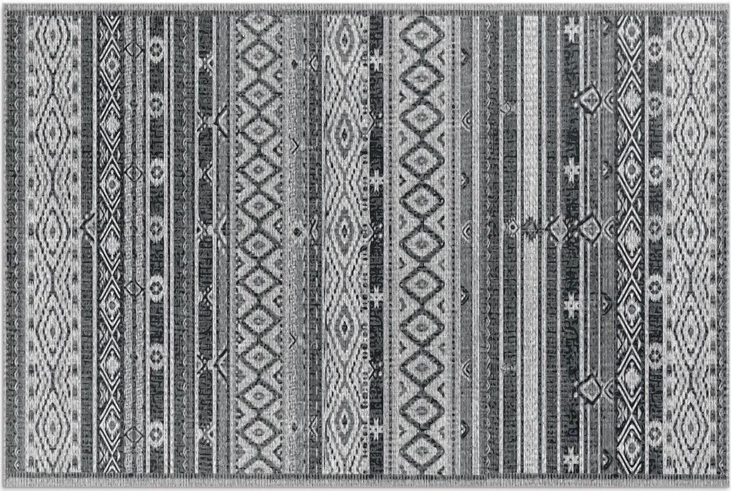 Textur Muster Nachahmung Stoff – Vinylteppich – 150x225 cm – Outdoor Teppich – Terrasse – Wetterfest – Modern