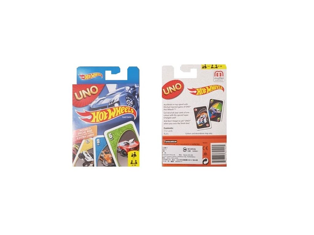 Games UNO-Kartenspiel mit Hot-Wheels-Motiven für Kinder ab 7Jahren, 7 Jahr(e)
