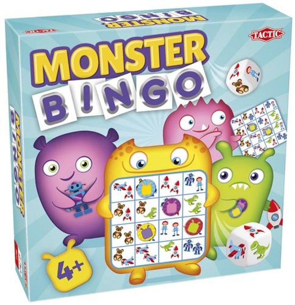 Tactic Monster Bingo, Kartenspiel, Matching, 4 Jahr(e), 15 min