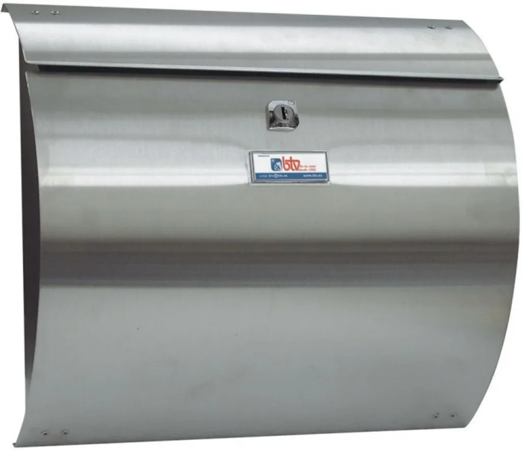 Boîte aux Lettres Extérieure Inox BTV - Idéal pour Maison et Bureau