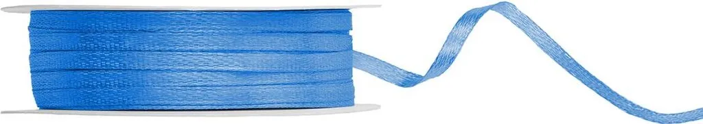 Nastro di Raso Blu 3mm x 50m: Doppio Raso per Bomboniere e Regali