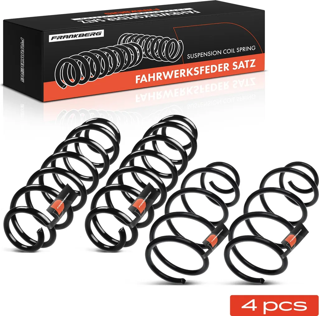 Jeu de 4 Ressorts Hélicoïdaux pour Amortisseur Seat Ibiza IV 6J1 6J5