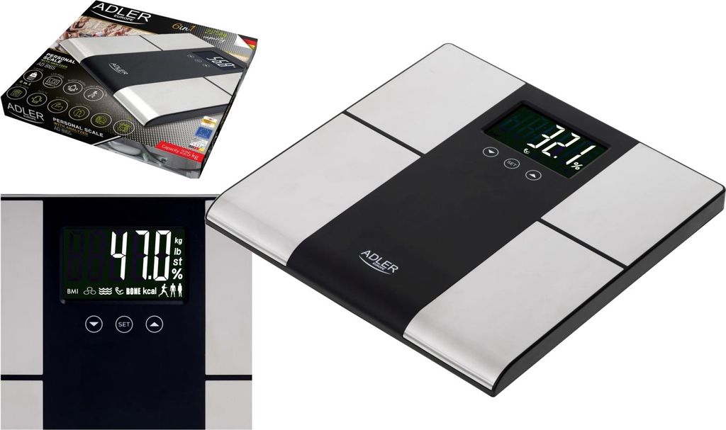 Adler AD 8165, Elektronische Personenwaage, 225 kg, 100 g, Produktbild 