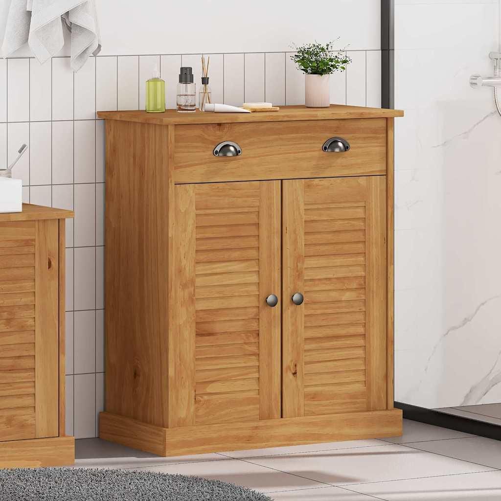 Maison Exclusive - Badezimmerschrank VIGO Braun und Honigbraun 68 x 34 x 80 cm