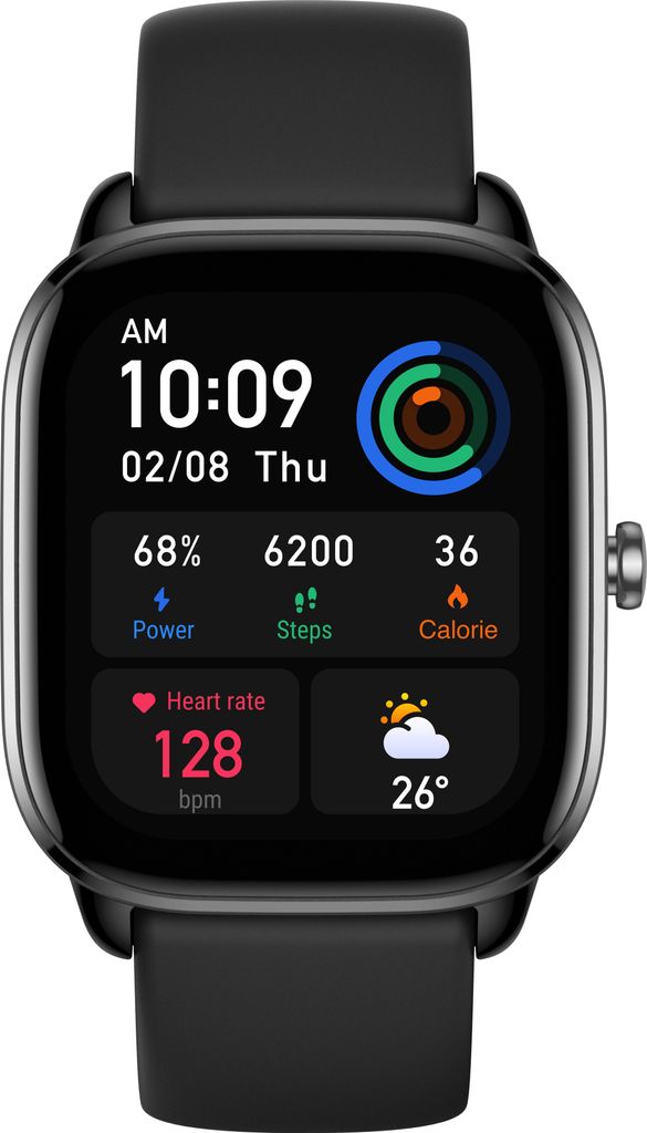 Amazfit GTS 4 Mini schwarz Bluetooth Smartwatch Produktbild 