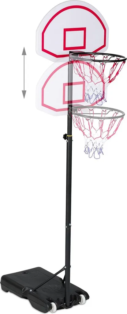 Panier de basket extérieur ajustable en acier - Hauteur enfant et adulte