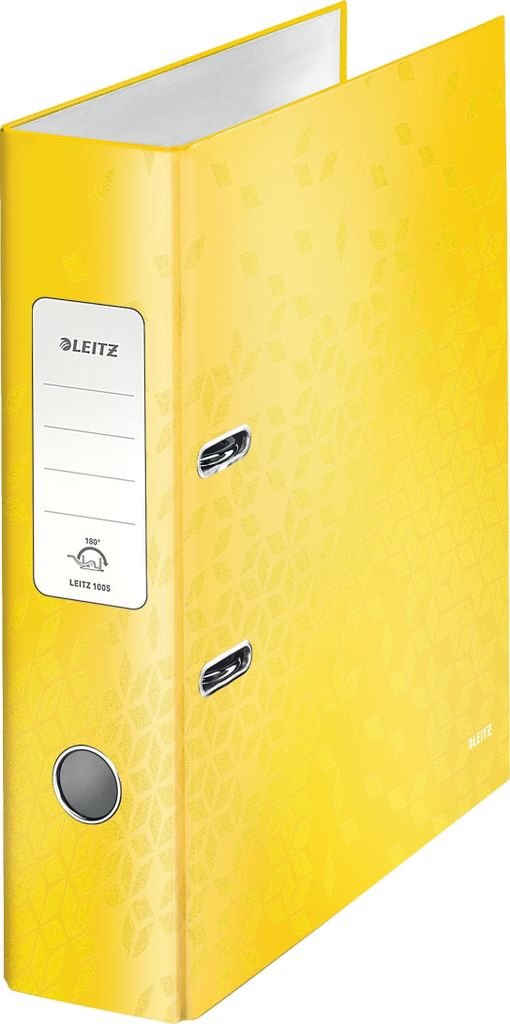 Leitz - Ordner Leitz Wow 180 ° Laminiert 85 mm A4 gelb | 1 Stück | 10 Stück