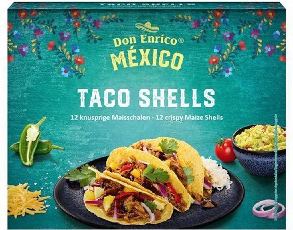 Taco Shells 12 knusprige Maisschalen Produktbild 