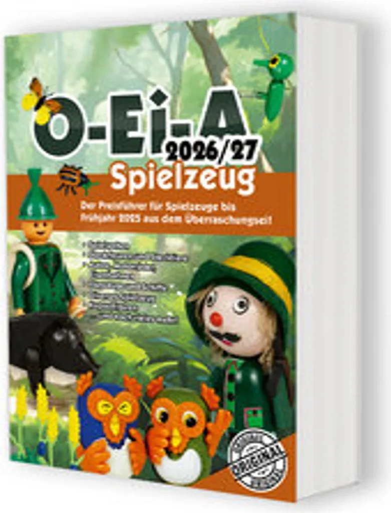 Catalogue de cotation Jouets O-Ei-A 2026/27 pour collectionneurs