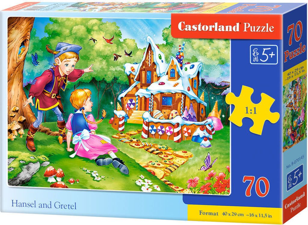 CASTORLAND Puzzle Hänsel und Gretel 70 Teile