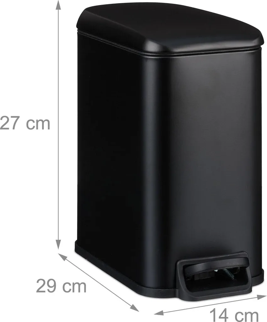 Poubelle de toilette 5L Softclose compacte idéale petits espaces - 3