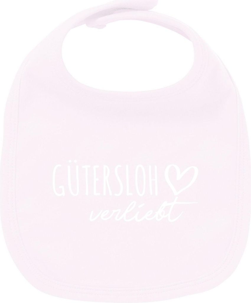 Huuraa Unisex Babylatz Gütersloh verliebt Geschenk Babypink Baumwolle Gütersloh Mitbringsel