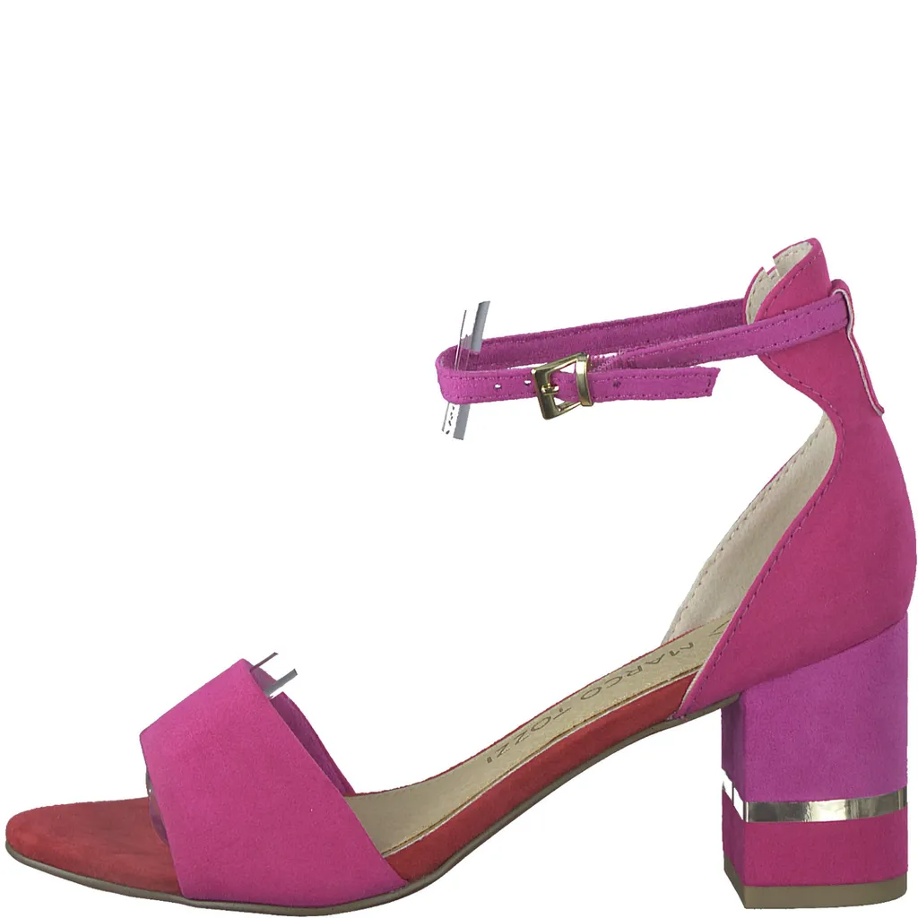 MARCO TOZZI Damen Sandale Mit Blockabsatz – Modell 2-2-27320-28, Aus Synthetik, Schmal