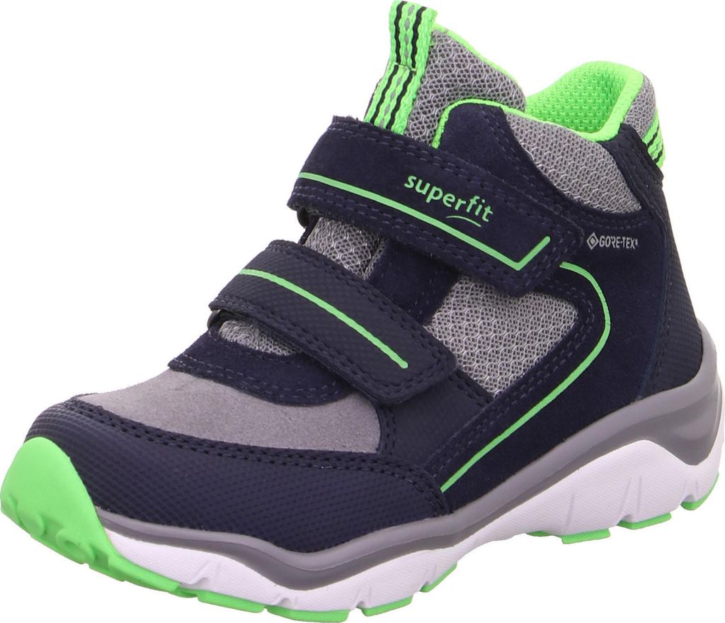 Superfit Sport5 Jungen Gore-Tex Halbschuh Klettverschluss Outdoor blau grün NEU 23