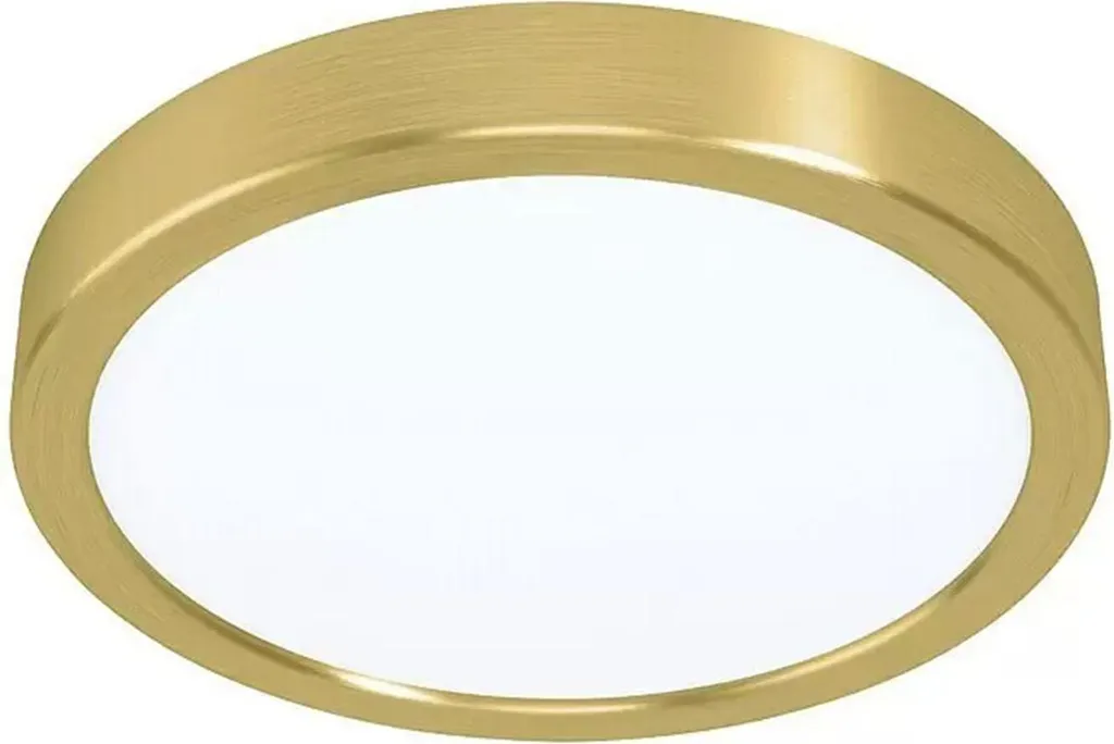 Luminaire de plafond LED rond extra-plat doré 210mm lot de 2 FUEVA