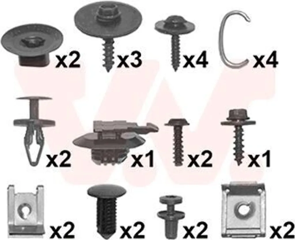 Kit Montaggio Paraurti Posteriore VAN WEZEL 4409793 Megane IV Grandtour