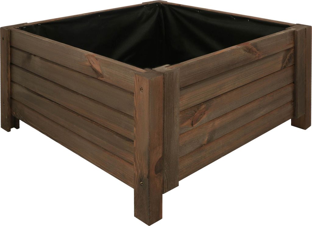 KOTARBAU® Fioriera da Esterno in Legno di Pino 60 x 60 x 30 Immagine del prodotto 