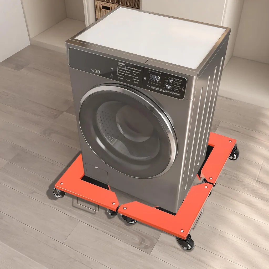 Solution anti-mal de dos : roulette meuble empilable acier carbone 4pcs
