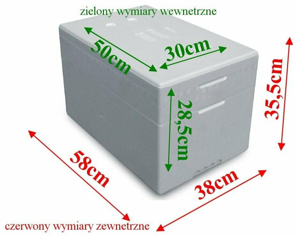 Pojemnik Termoizolacyjny Termobox 44 Litry biały Zdjęcie produktu 