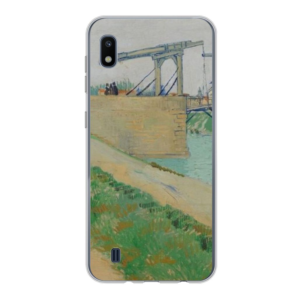 MuchoWow Handyhülle Schutzhülle Hülle für Samsung Galaxy A10 Die Brücke von Langlois - Vincent van Gogh Silikon Softcase Handy Hülle - Schu...