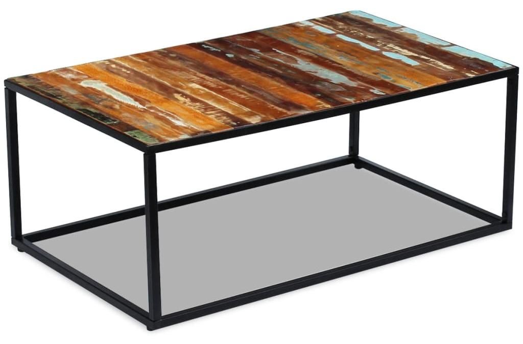 vidaXL Couchtisch Altholz Massiv 100x60x40 cm Produktbild 