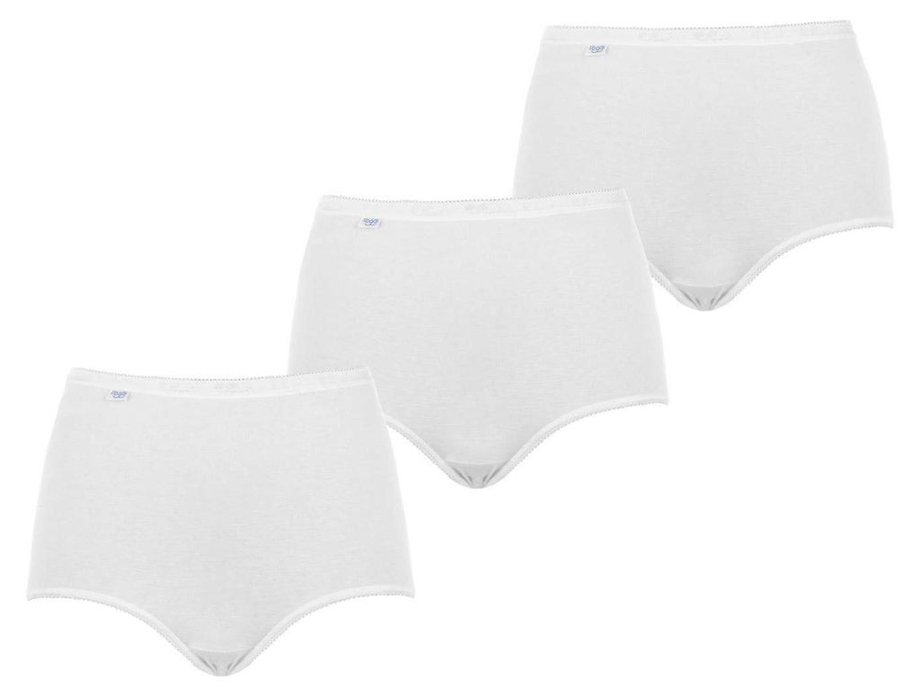 Sloggi Damen Unterhose Basic+ Maxi , 3-Pack, 42, Weiß Produktbild 