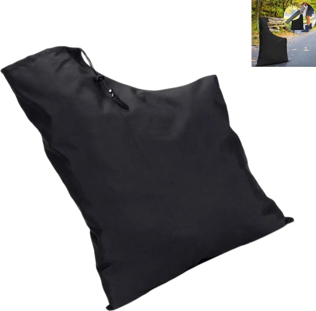 Sac pour souffleur de feuilles noir 60x44 cm en tissu ultra résistant