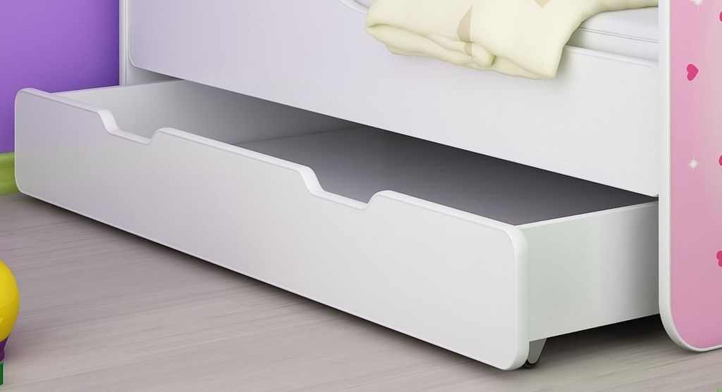 Kinderbett, Motiv, Schublade CLAMARO, Bett Farbe:35 Helikopter, Mit Bettkasten:Mit Bettkasten, Bett Größe:180 x 80 cm