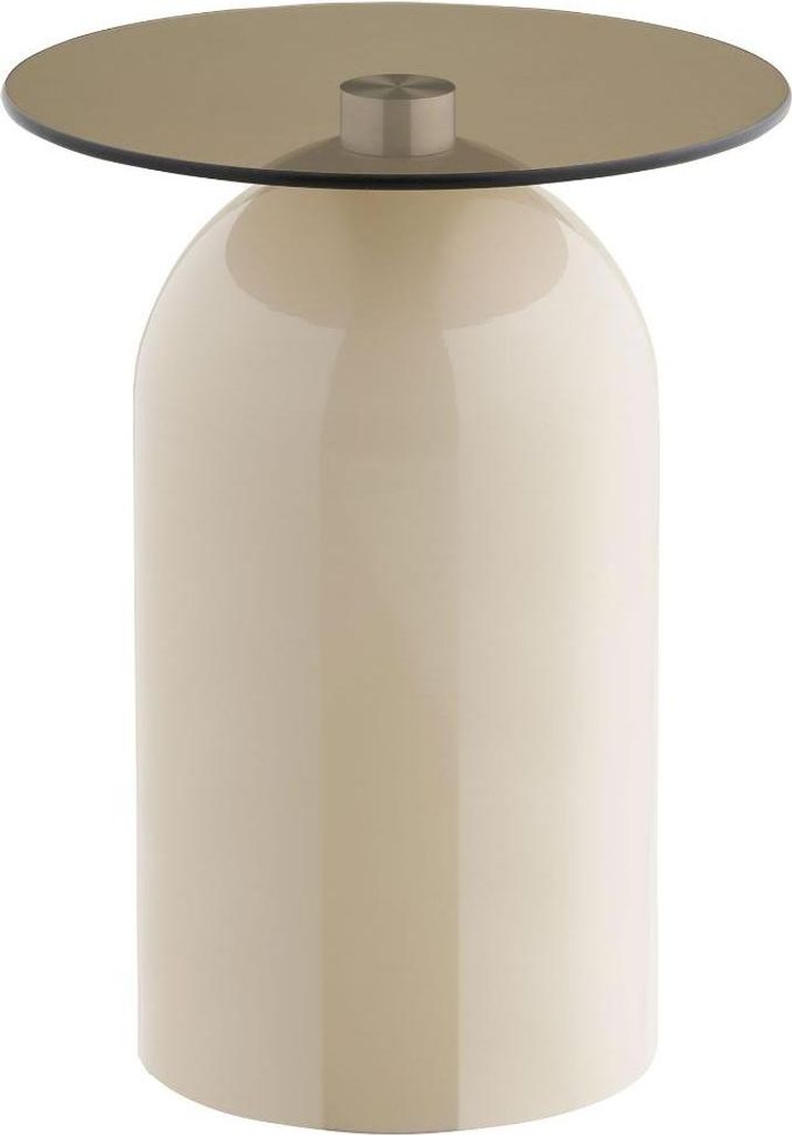 Solveig Eckbord Ø40cm beige, grau.