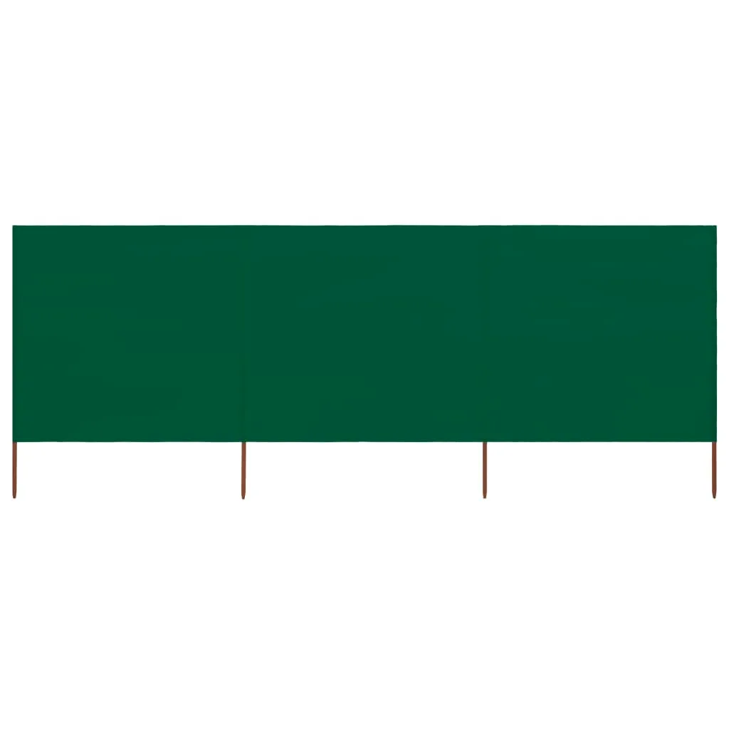 Paravent d'extérieur 3 pièces vert : 400x160cm pour jardin et camping