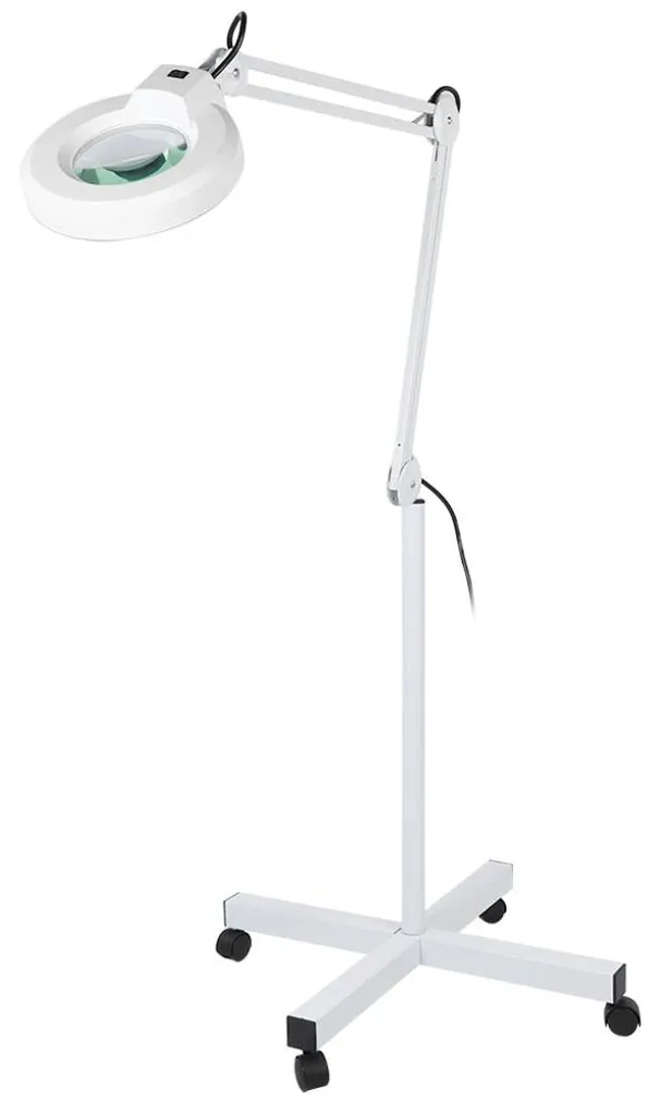 Lampe de lecture sur pied LED avec loupe grossissante pour le salon