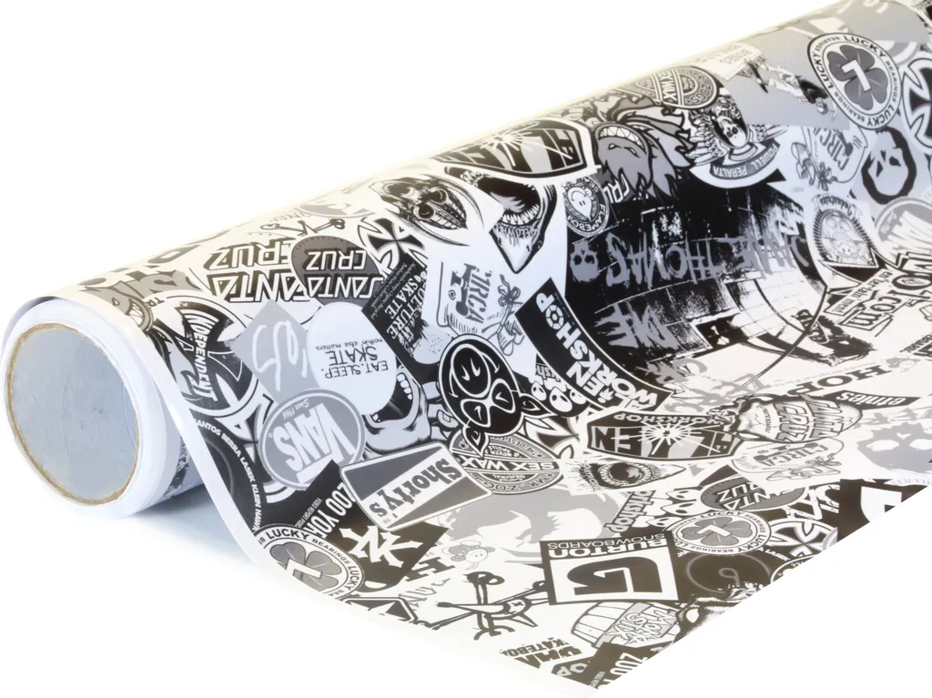 Stickerbomb TLK-098 Film d'Emballage 152x500cm pour Auto et Déco