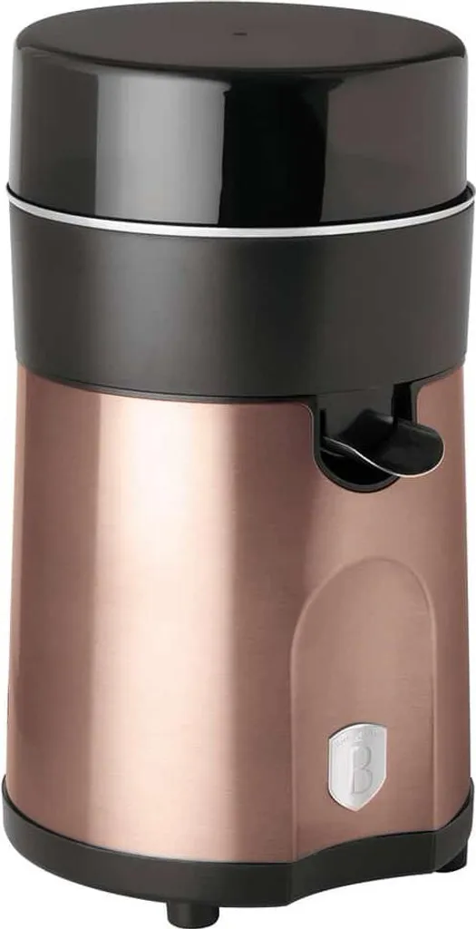 Presse-agrumes électrique automatique en acier inox noir et cuivre