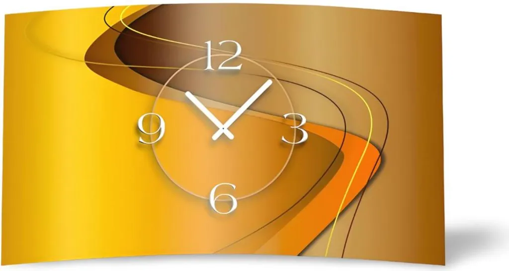 Orologio Parete Design Marrone Caramello dixtime 3D-0021 Silenzioso