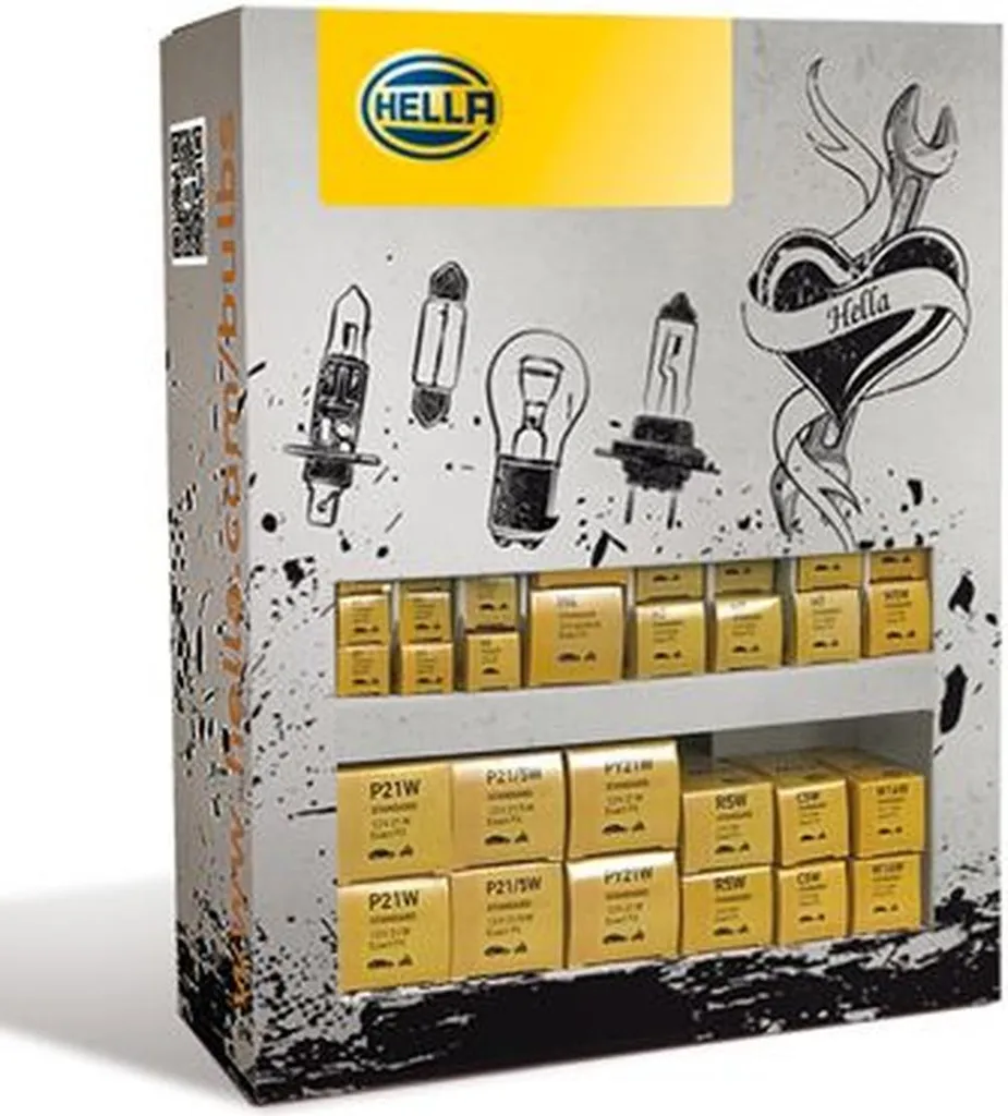 Assortiment Ampoules HELLA 12V Haute Qualité H1 H4 H7 pour Projecteurs