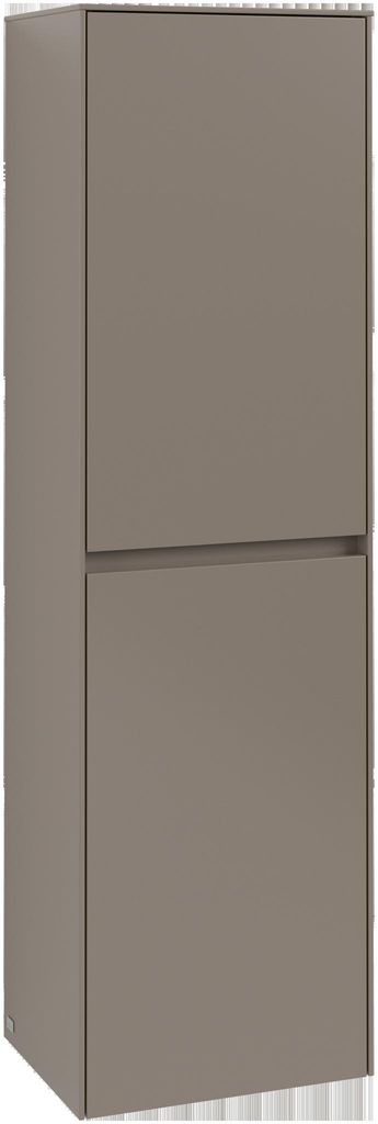 Villeroy & Boch Collaro Hochschrank, eine Tür, Anschlag rechts, mit Wäschekorb, 454x1538x349mm, C03401VQ