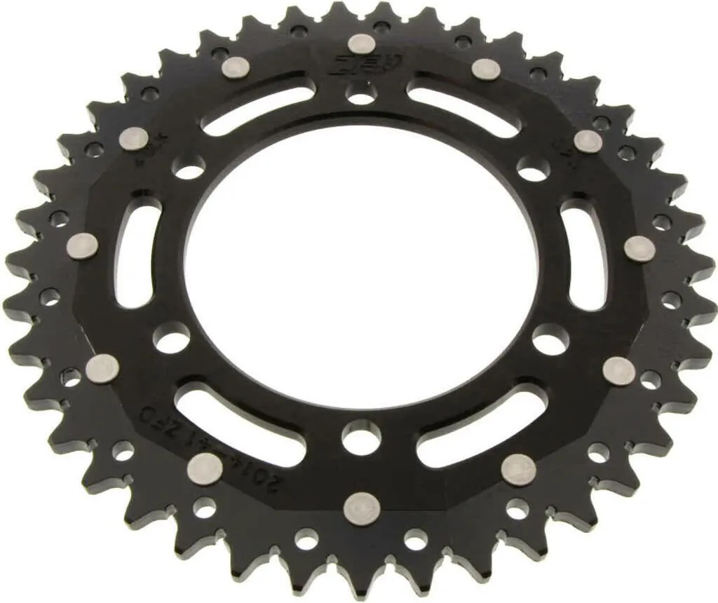 Couronne ZF 41 dents pas 525 noire pour entretien kit chaîne Triumph